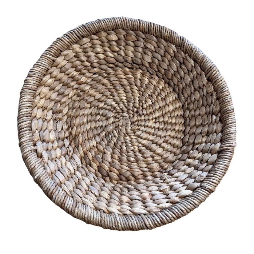 Woven Rattan Basket Table Display Centerpiece Wicker - Picture 2 of 7